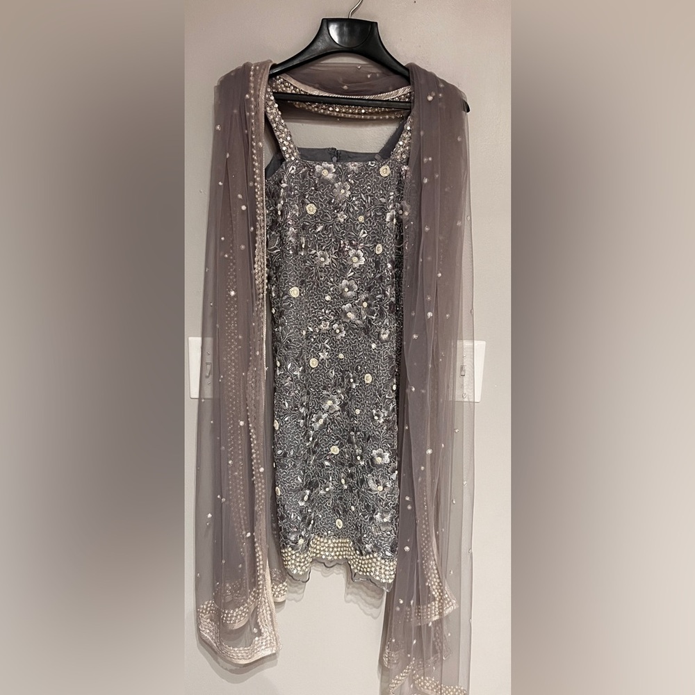 Elegant Indian Embroidered Dress